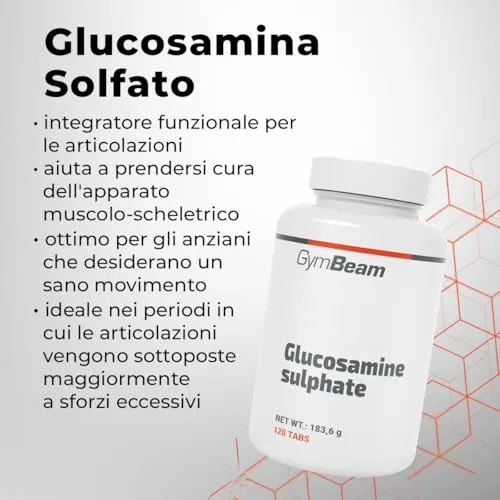 GymBeam Glucosamina Solfato capsule 120 cpr articolazioni