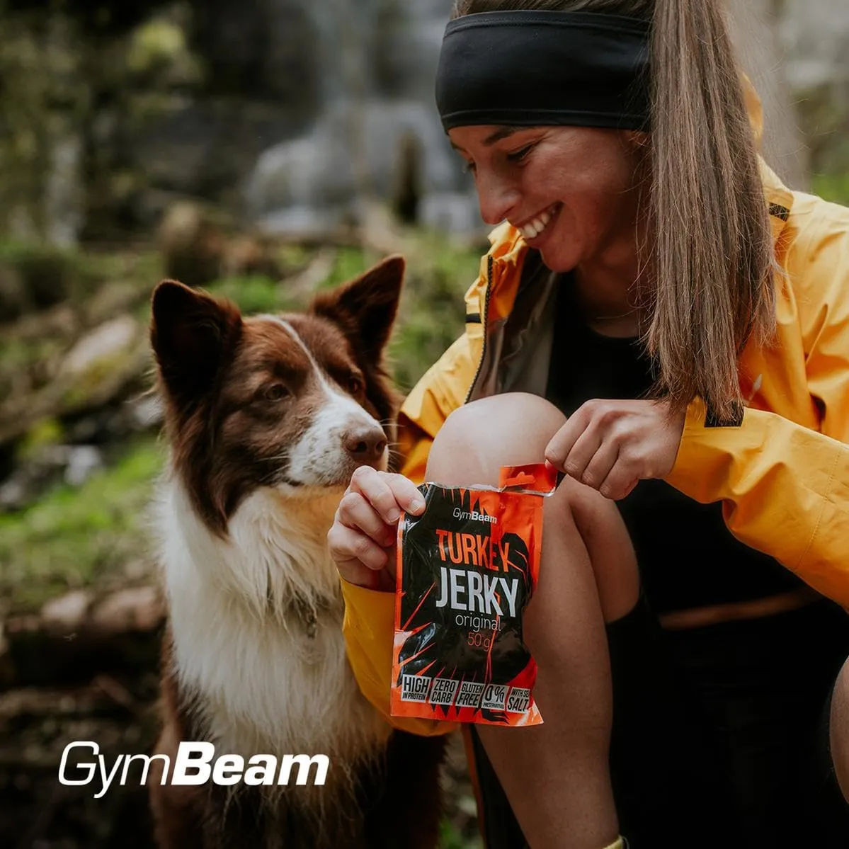 GymBeam Turkey Jerky carne tacchino 50g proteico