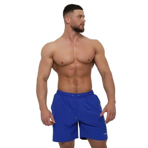 GymBeam Black costume mare uomo rete interna
