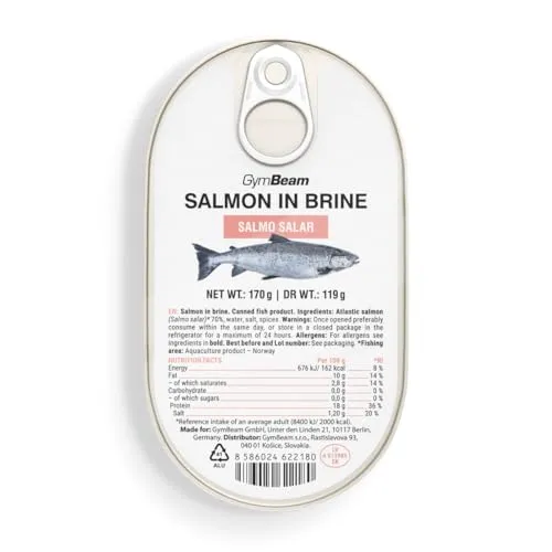 GymBeam Salmone in Salamoia norvegese 170 g omega 3