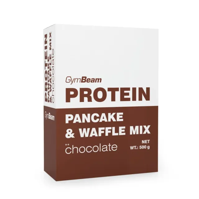 GymBeam Pancake & Waffle Mix Preparato Cioccolato 500 g Proteico