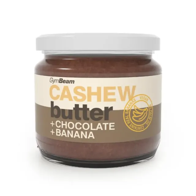 GymBeam Burro di Anacardi Cioccolato e Banana 340g proteico