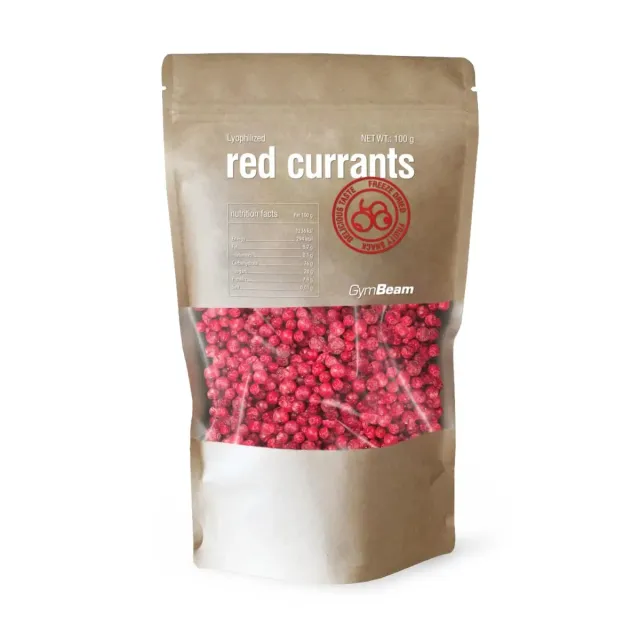 GymBeam Ribes Rosso Liofilizzato 100g senza zuccheri