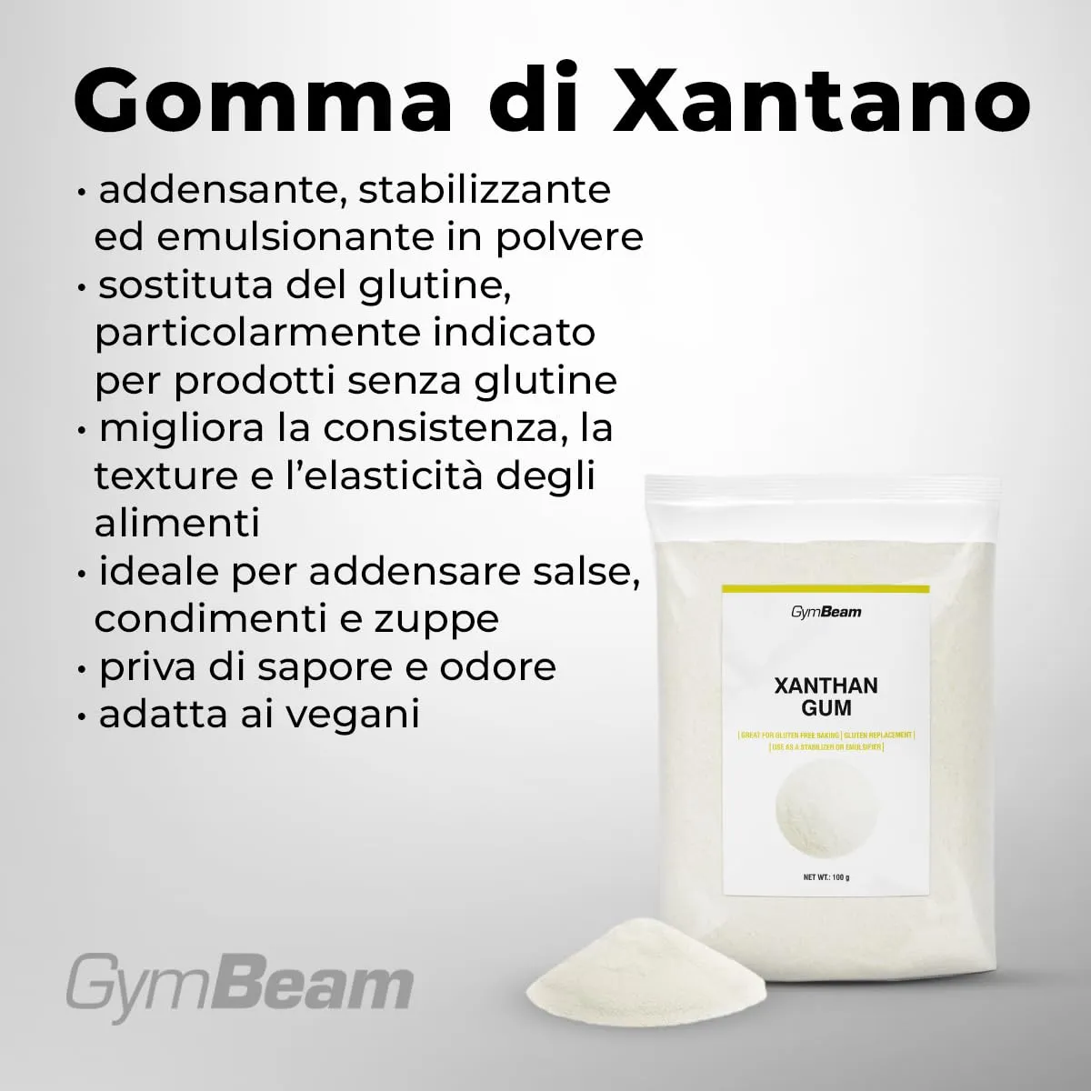 GymBeam Gomma di Xantano polvere 5 x 100 g