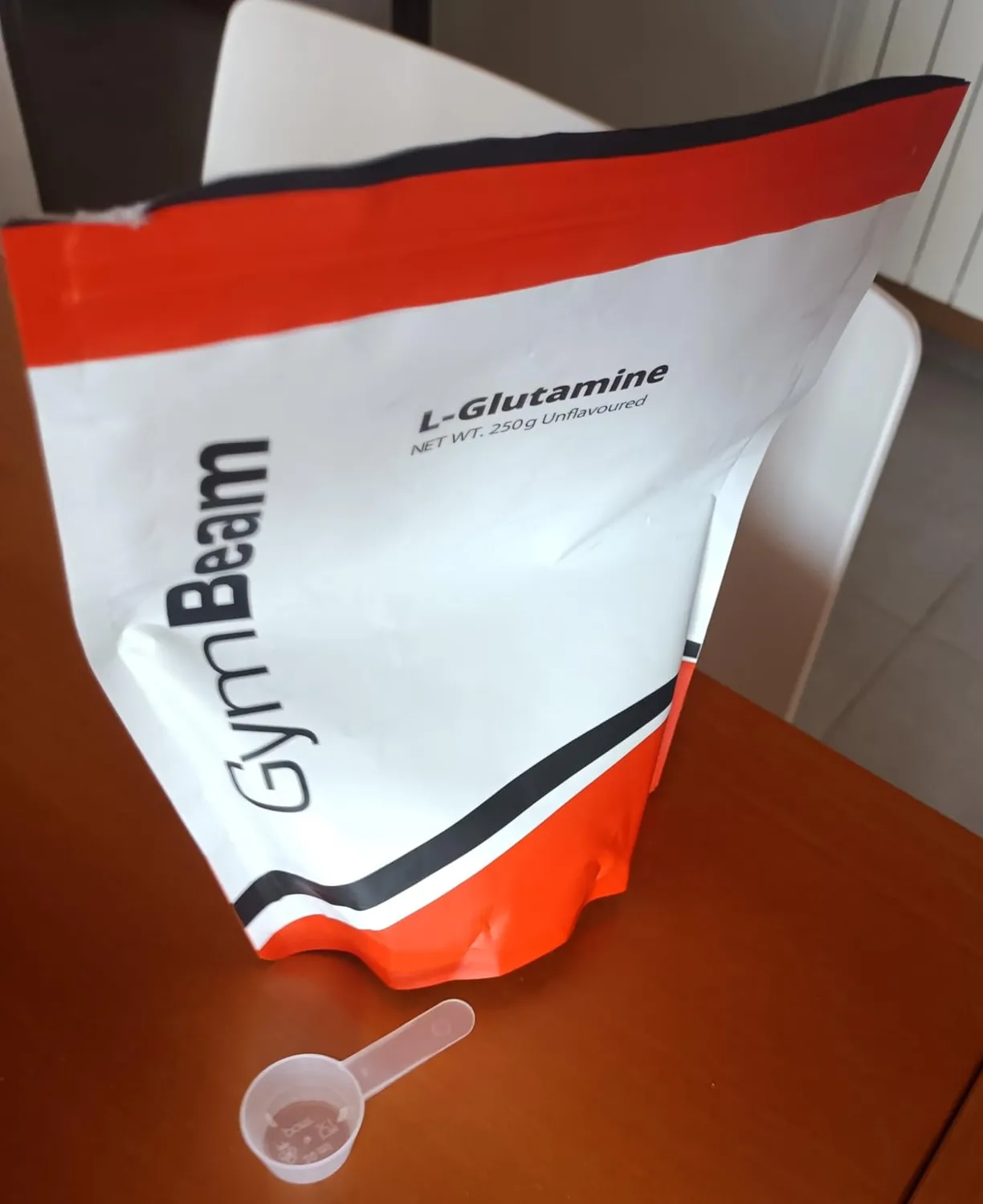 GymBeam L-Glutammina neutra 250 g fermentata pura