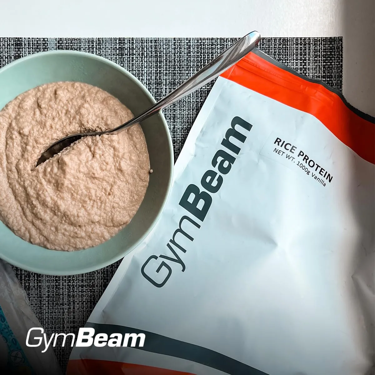 GymBeam Proteine di Riso 1000 g Cioccolato 79% Proteine
