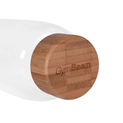 GymBeam Borraccia Vetro e Bambù 600 ml Custodia