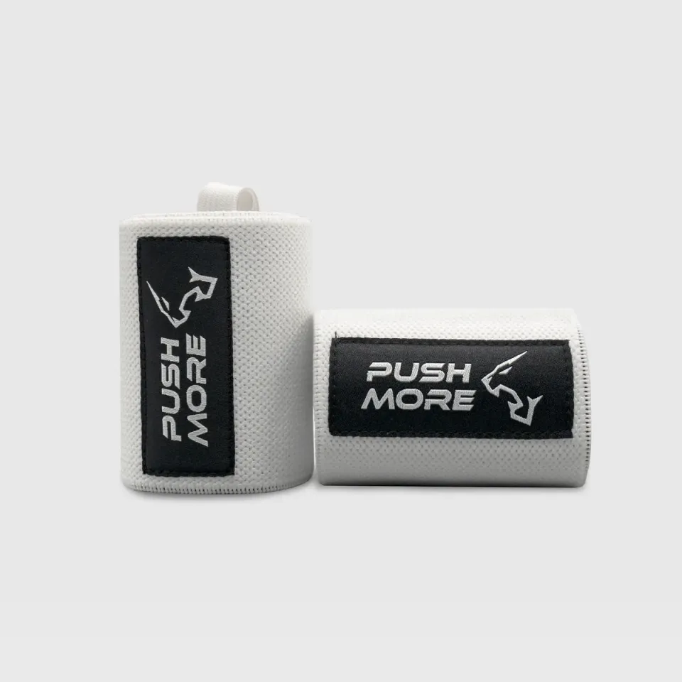 Push More White polsiere palestra 1 paio elastiche