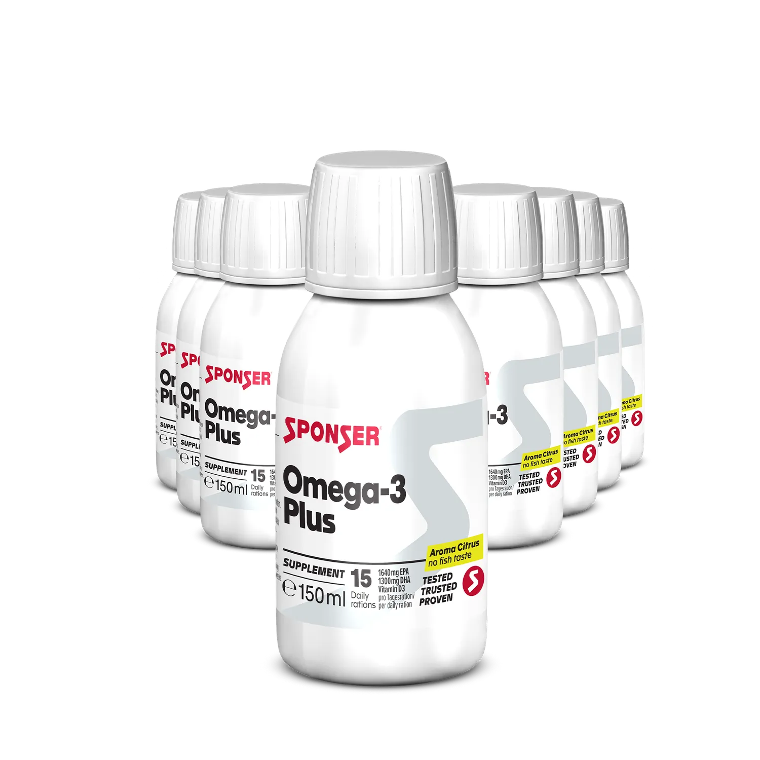 Sponser Omega-3 Plus olio agrumi 150 ml EPA DHA vitamina D3