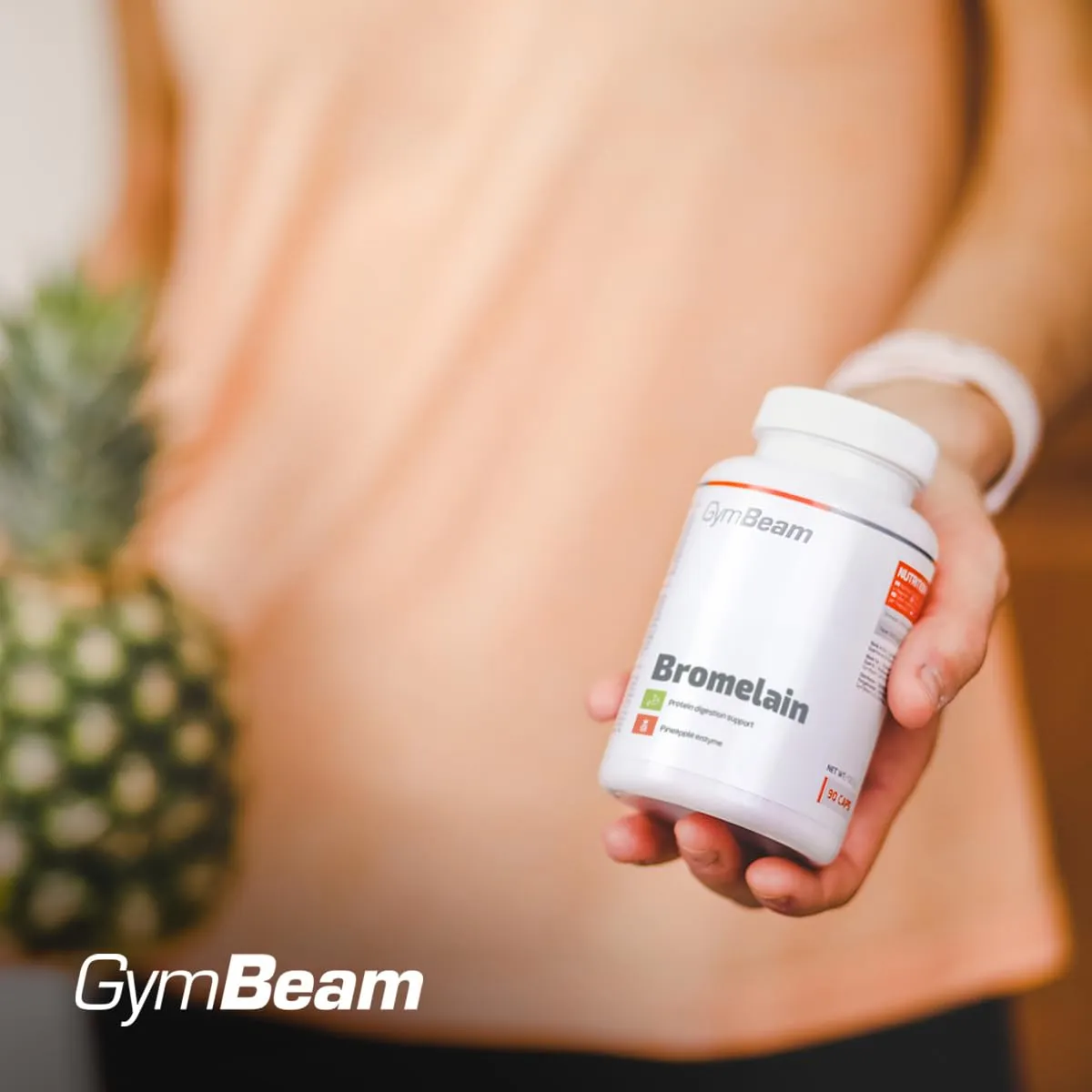 GymBeam Bromelina 1500 mg Capsule 90 cps Ananas