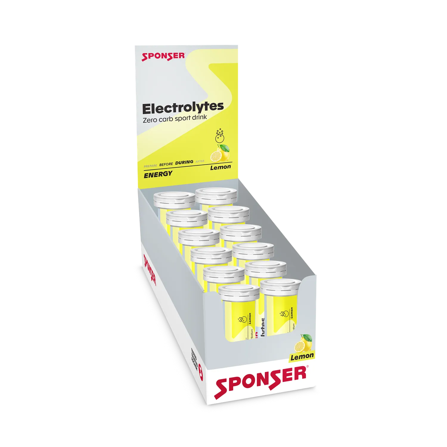 Sponser Electrolytes Compresse Effervescenti Limone 10x4,5g Zero Carb