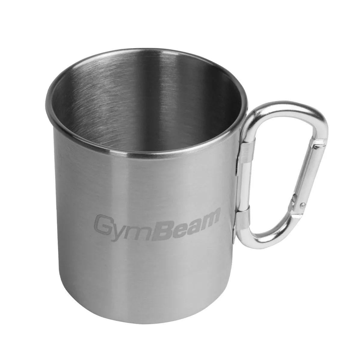 GymBeam Tazza Campeggio Acciaio Inox 380 ml Moschettone