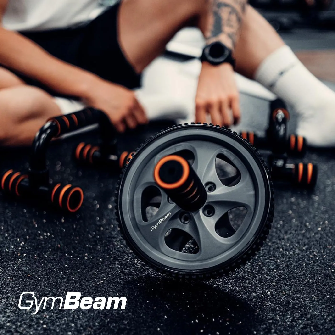 GymBeam Ab Wheel Ruota Addominali Doppia
