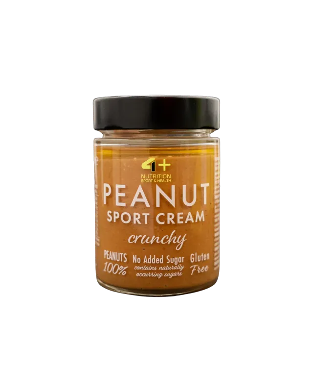 4 Plus Nutrition Peanut Sport Cream crema arachidi crunchy 300 g
