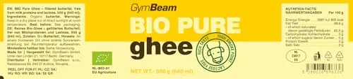 GymBeam Ghee Puro BIO burro chiarificato 500 g