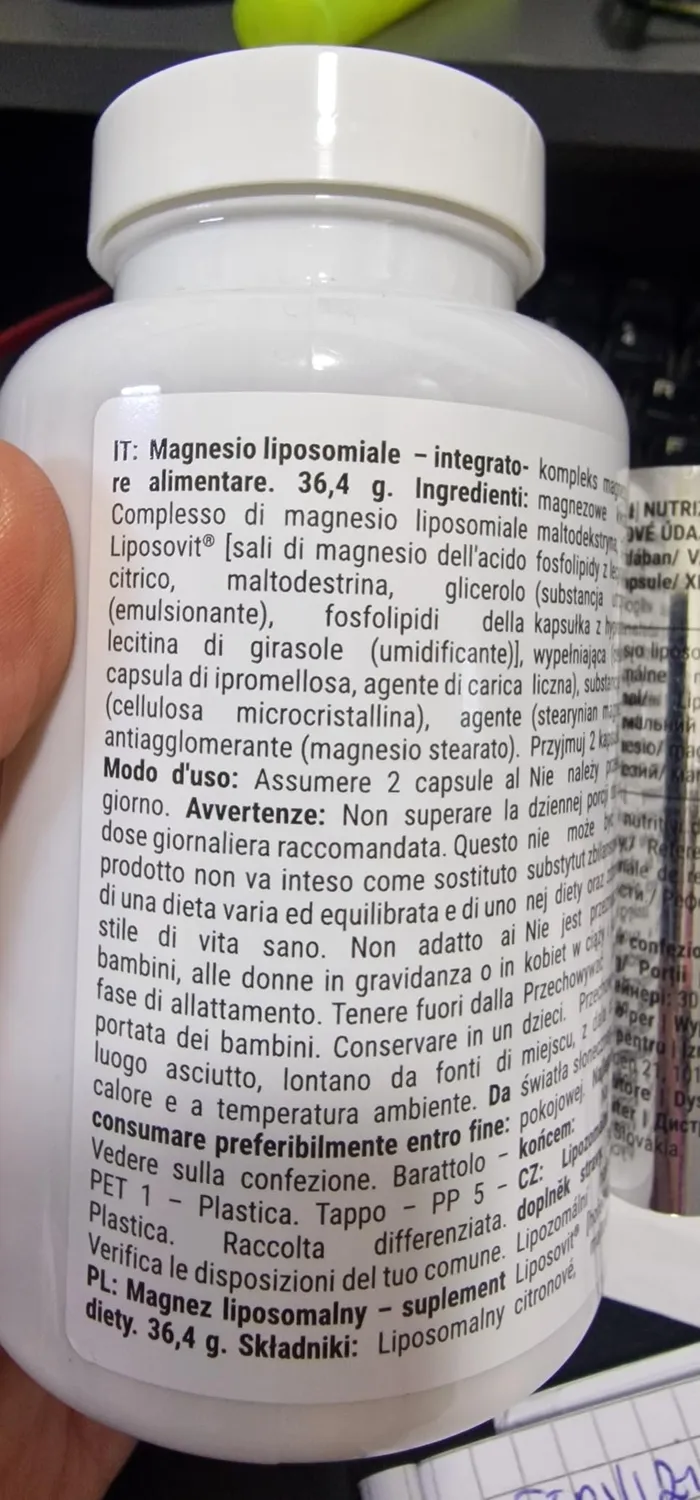 GymBeam Magnesio Liposomiale capsule alto assorbimento 95%
