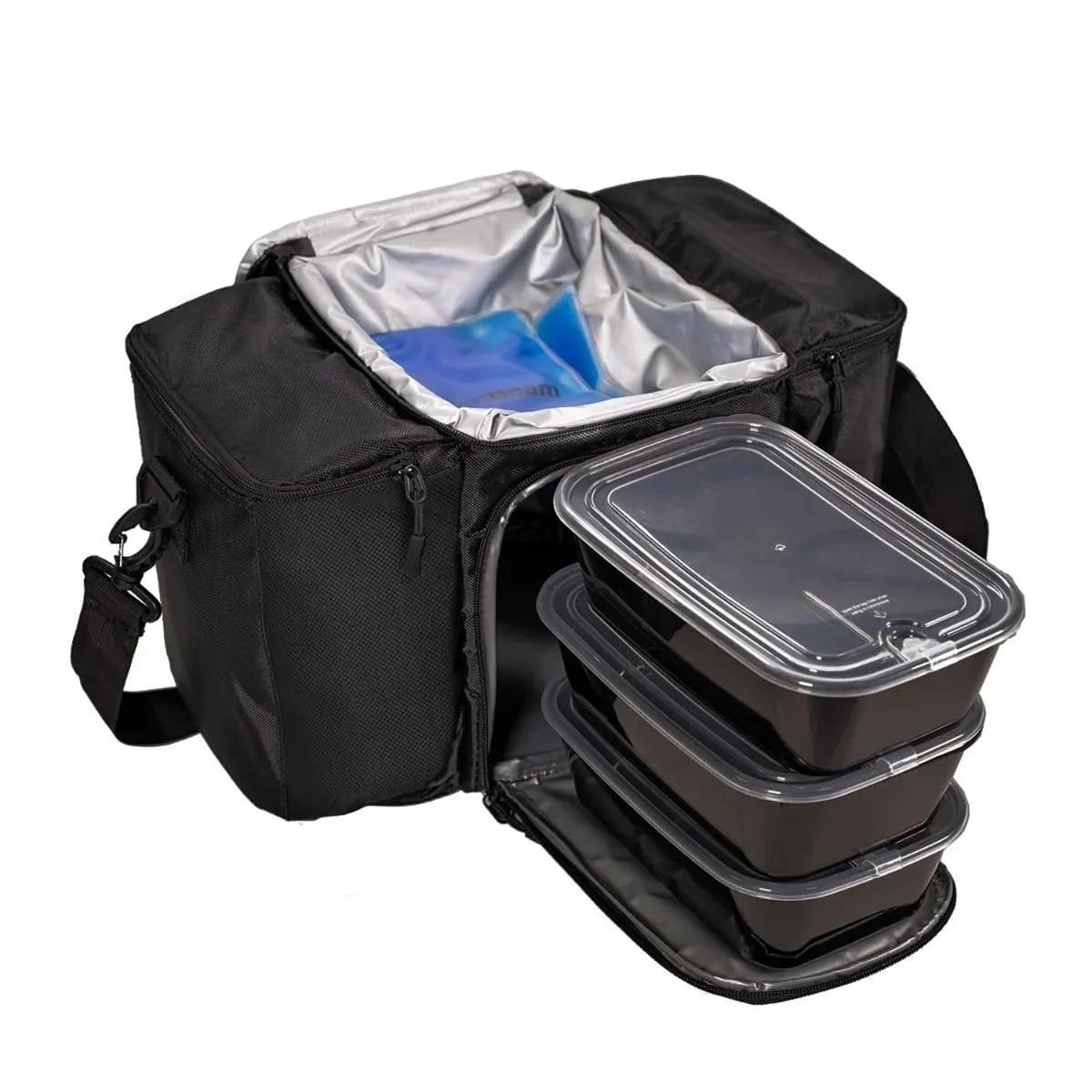 GymBeam borsa termica grande con 3 contenitori