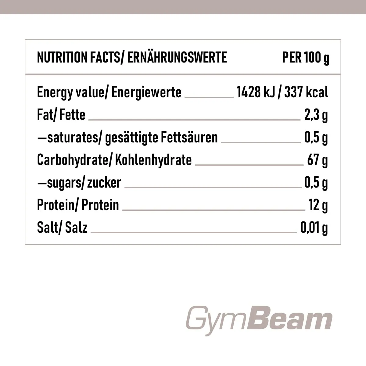GymBeam Porridge Grano Saraceno Istantaneo porridge neutro 450 g senza glutine
