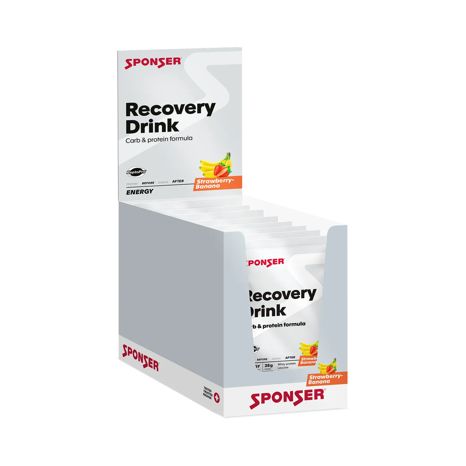 Sponser Recovery Drink fragola-banana proteine 60g bustina