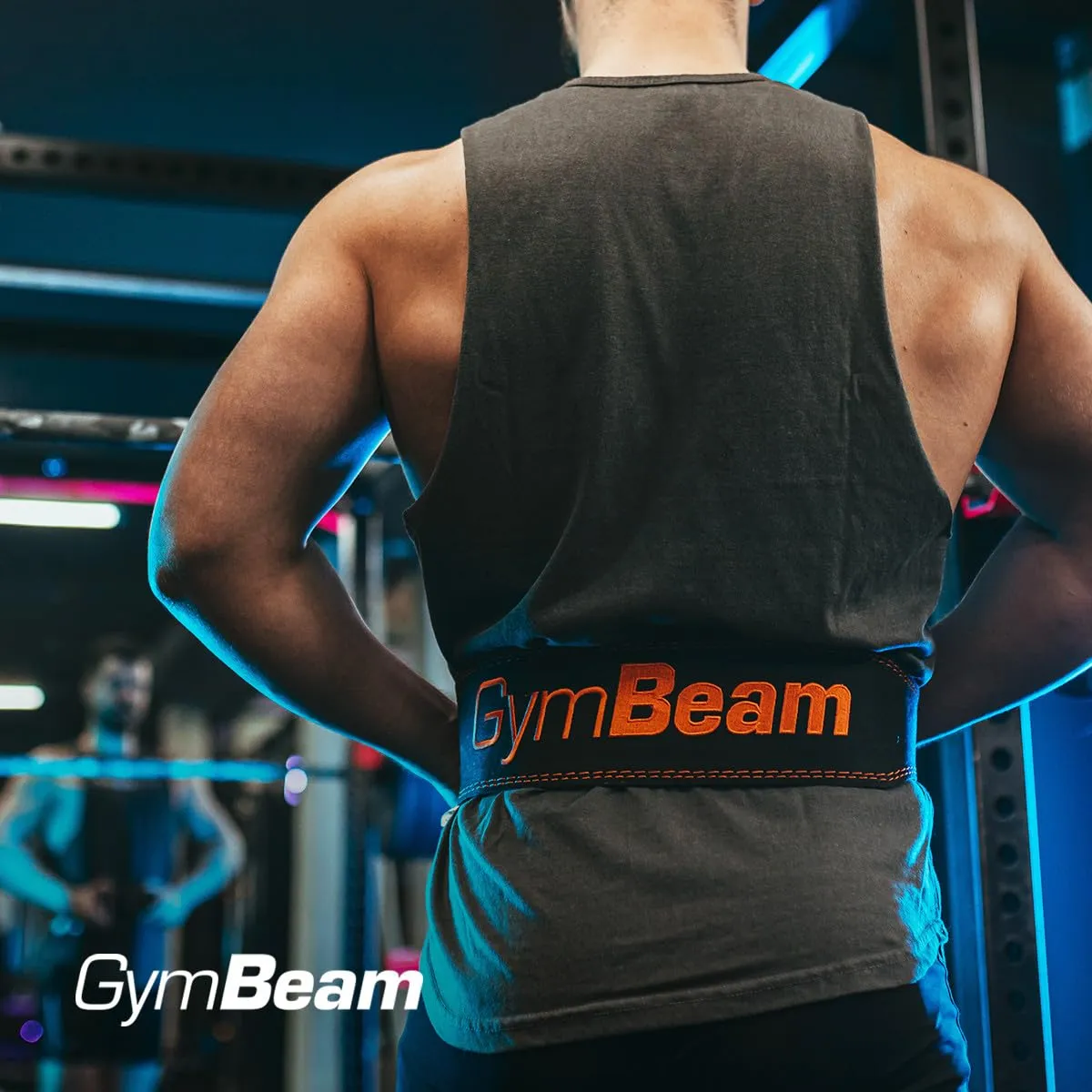 GymBeam Jay cintura palestra finta pelle con fibbia