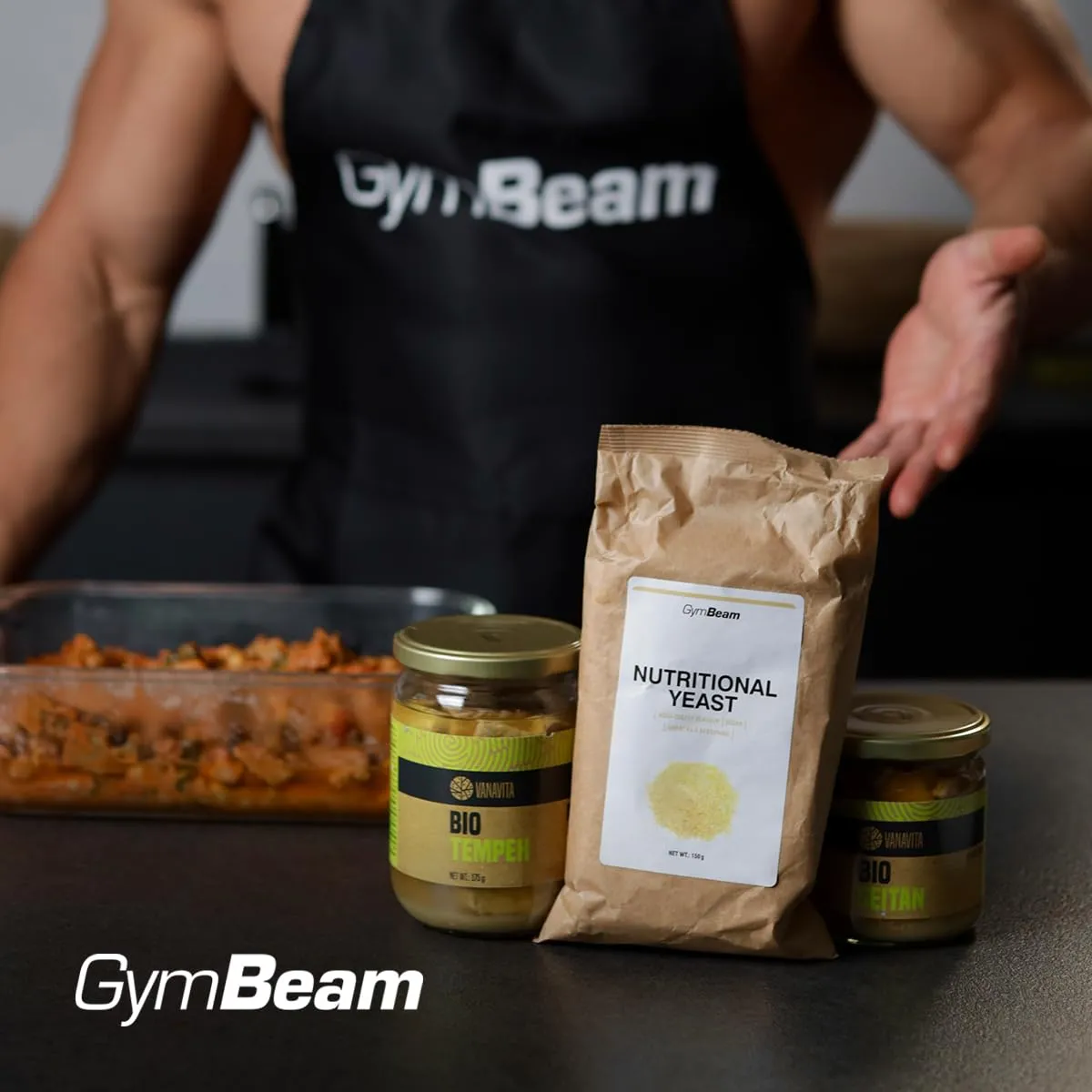 GymBeam Lievito Alimentare Scaglie 150 g Parmigiano Vegano