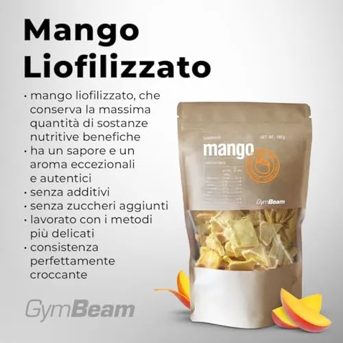 GymBeam Mango Liofilizzato frutta 100% frutta senza zuccheri
