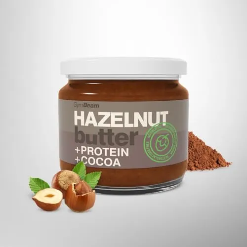 GymBeam Burro Nocciole Proteico 340 g Senza Lattosio