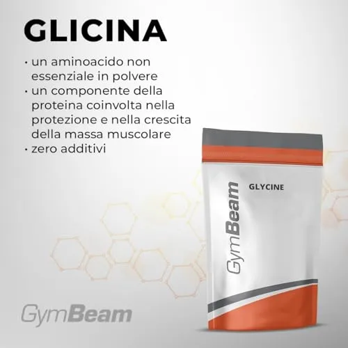 GymBeam Glicina polvere 250 g pura senza additivi