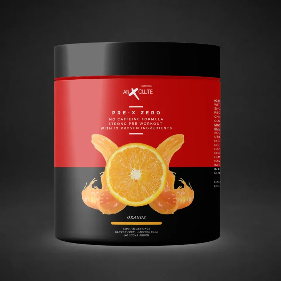 Abxolute Pre-X Zero Pre-Workout Arancia 400g senza caffeina