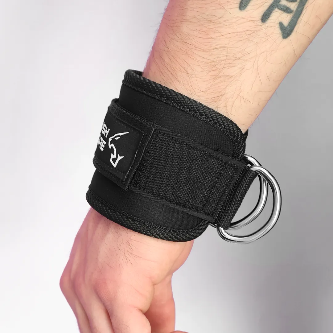Push More Cable Straps Cavigliere Polsiere Nero Neoprene