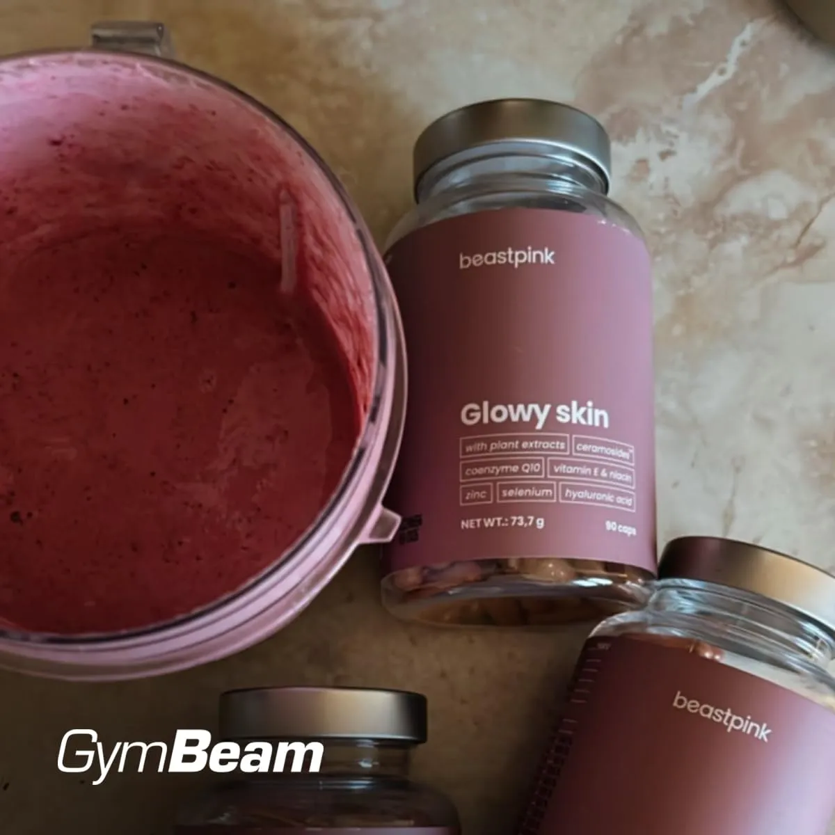 GymBeam Glowy Skin capsule 90 cps pelle luminosa