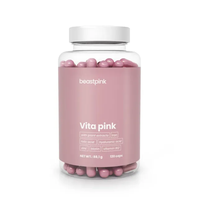GymBeam Vita Pink multivitaminico donna 120 capsule energia