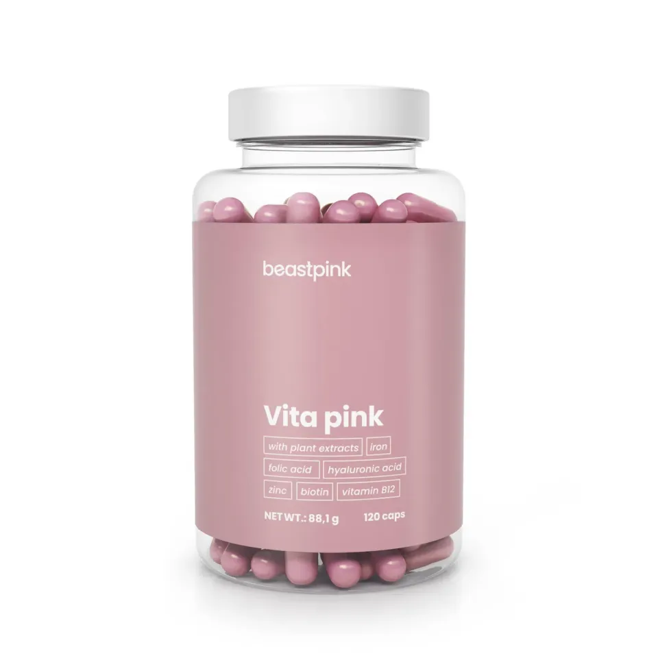 GymBeam Vita Pink multivitaminico donna 120 capsule energia
