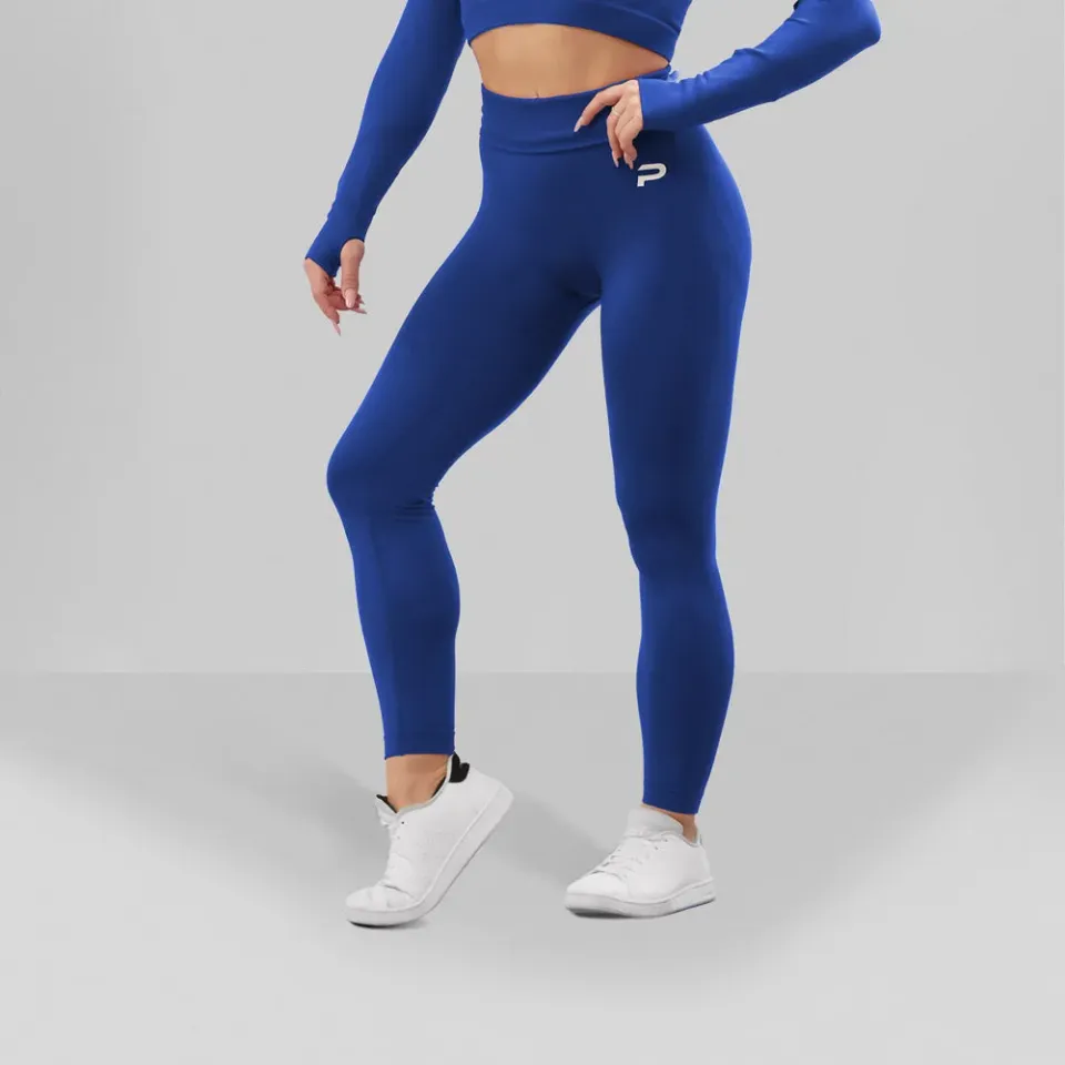 Push More Aurora Leggings Sportivi Blu Royal Vita Alta