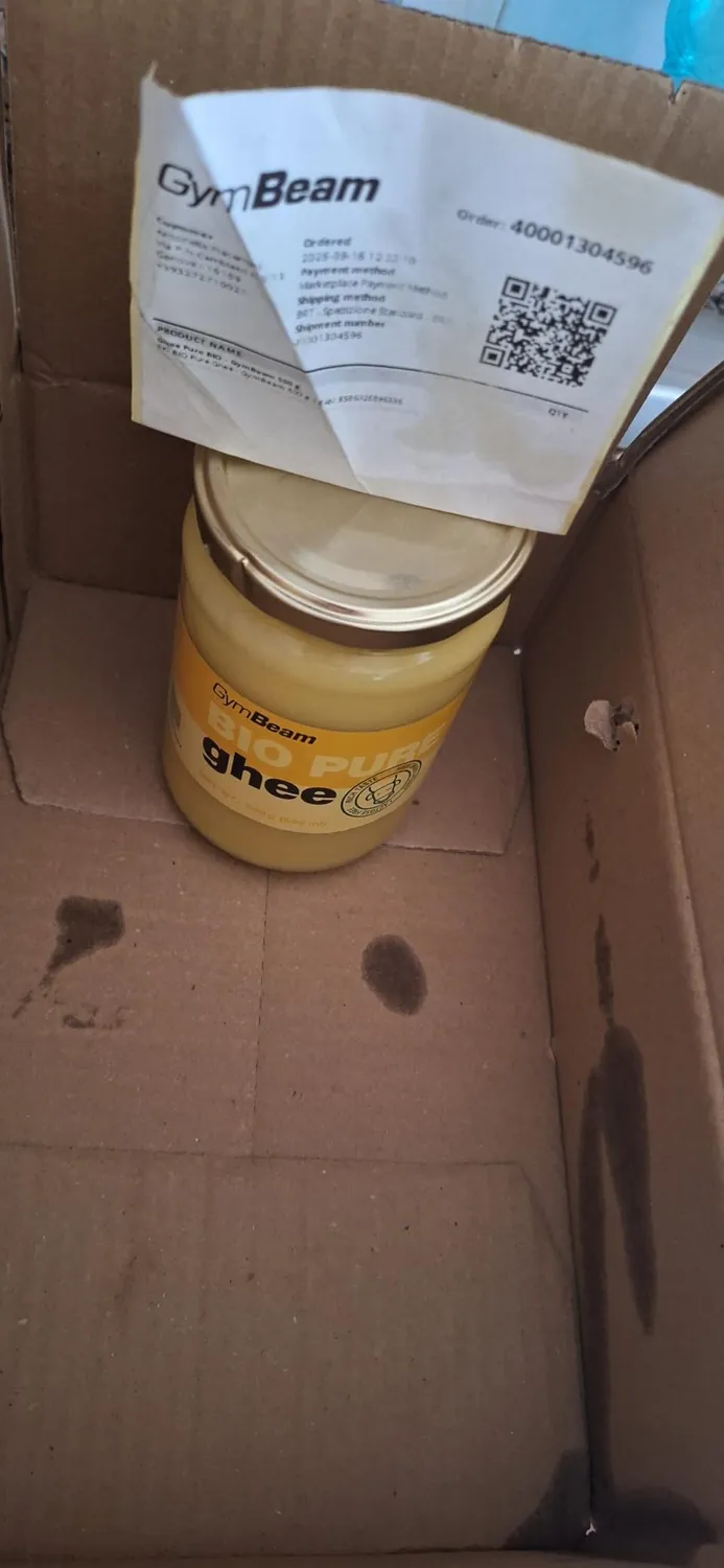 GymBeam Ghee Puro BIO burro chiarificato 500 g