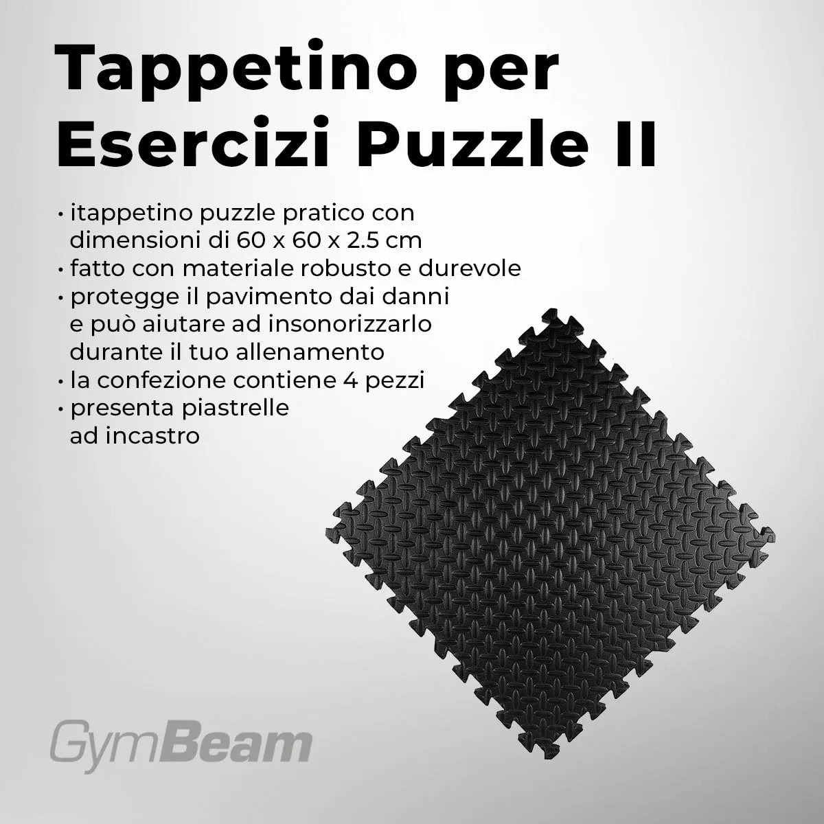 GymBeam Puzzle Mat Tappetini Palestra 18 Pezzi