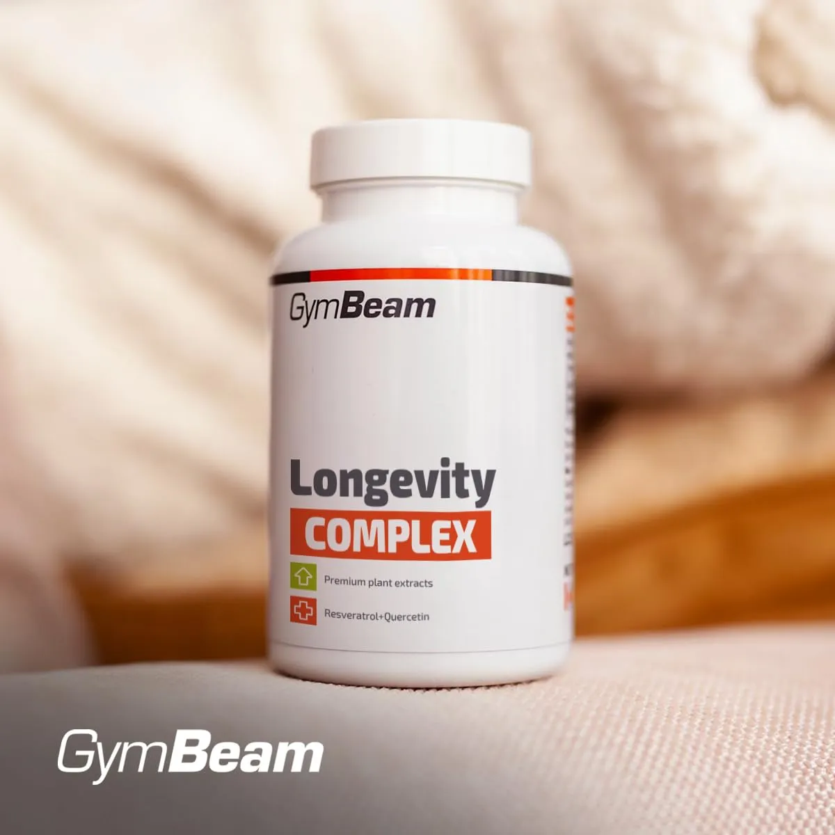 GymBeam Longevity Complex Capsule 90 cps Q10 Resveratrolo
