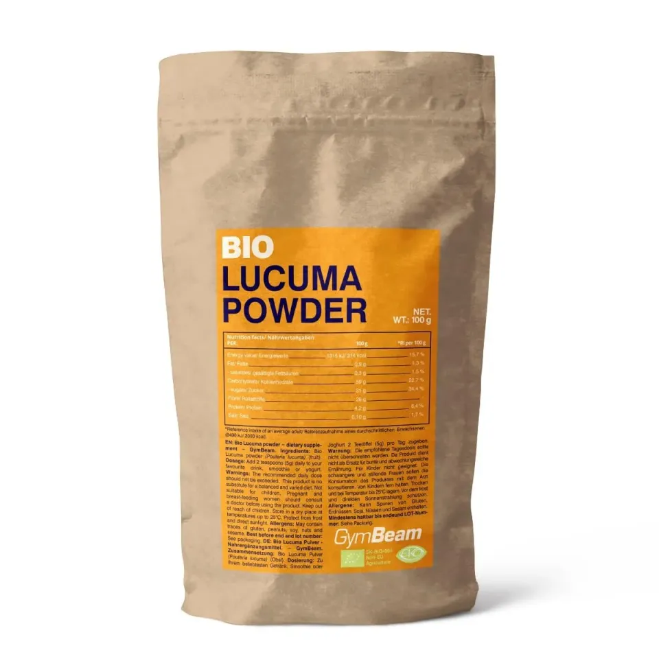 GymBeam Lucuma in Polvere BIO Dolcificante 100g Fibre
