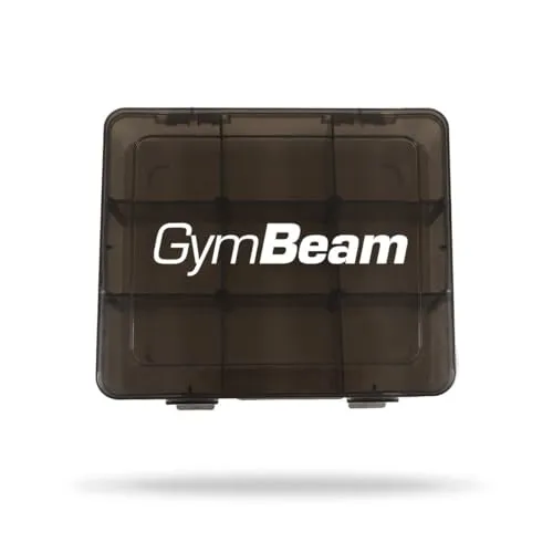 GymBeam Porta Pillole Regolabile 9 Scomparti Compatto