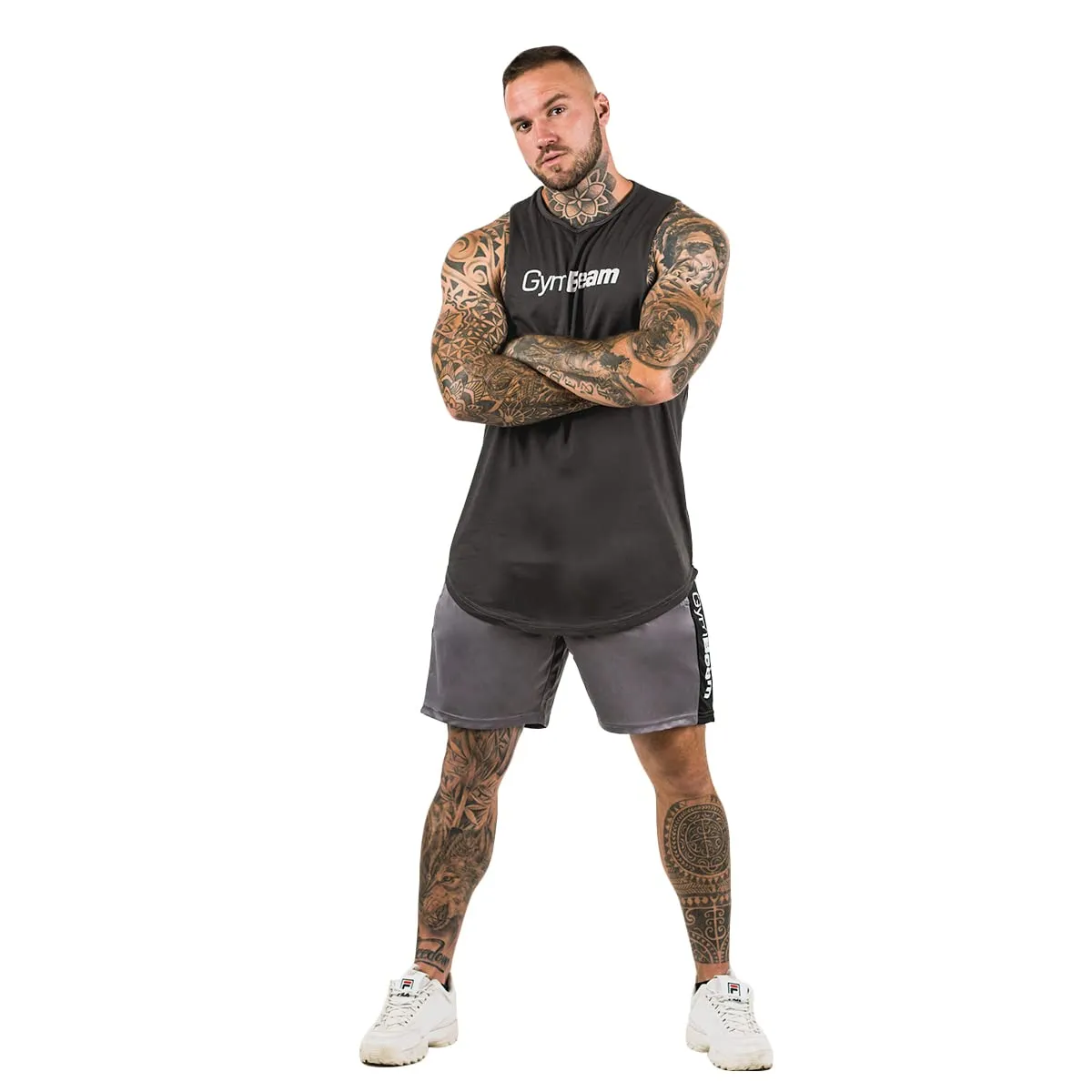 GymBeam Cut Off Canotta Uomo Grigia M
