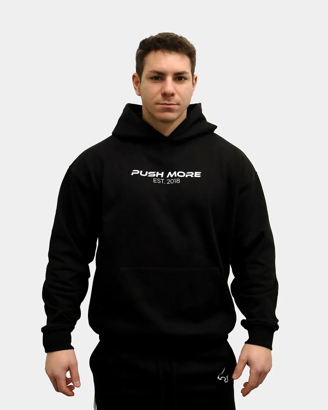 Push More Oversize Hoodie felpa cotone streetwear