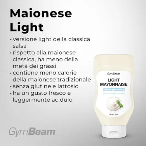 GymBeam Maionese Light 430 ml senza zuccheri