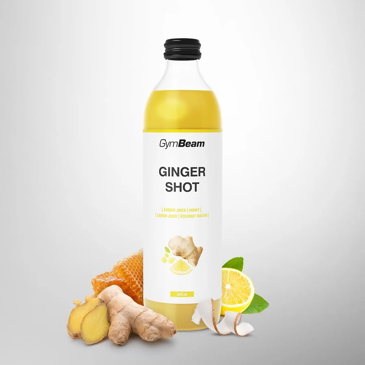 GymBeam Shot Zenzero Succo Miele Limone 500 ml Naturale
