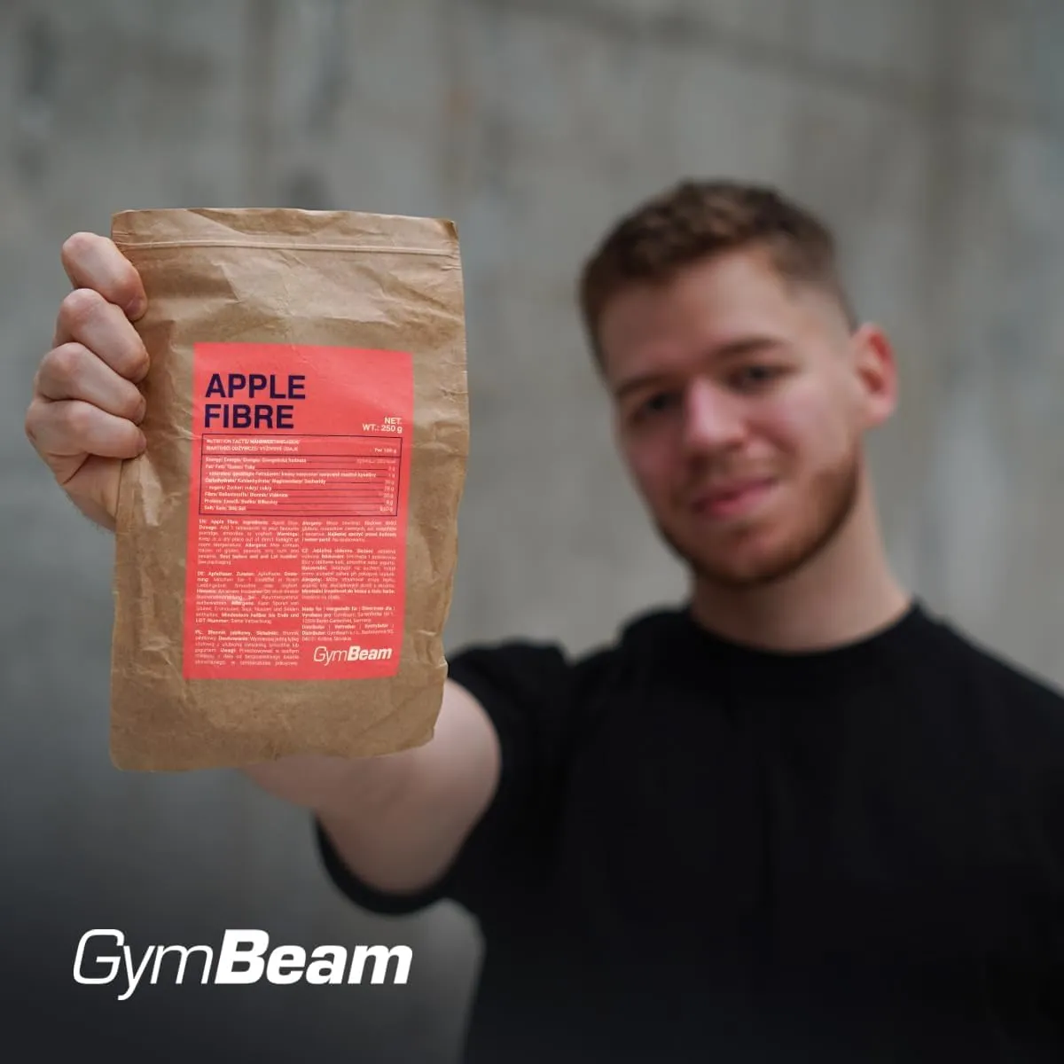 GymBeam Fibra di Mela Polvere 250g Solubile Saziante