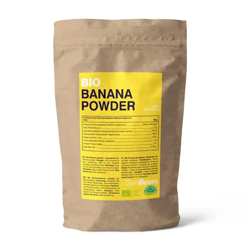 GymBeam Banana Liofilizzata BIO Polvere 200 g Vegana