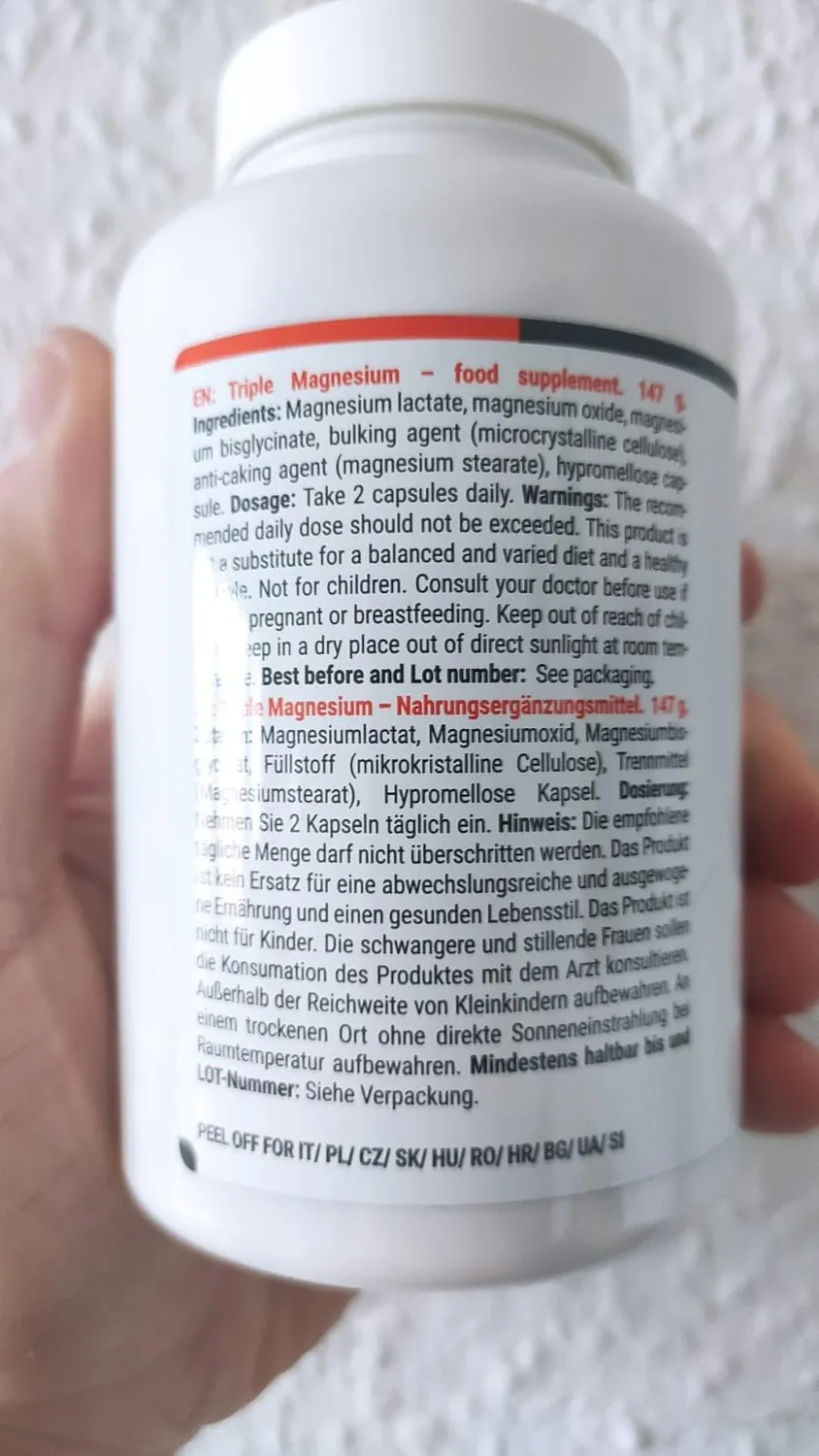 GymBeam Triplo Magnesio Capsule 90 cps 375 mg