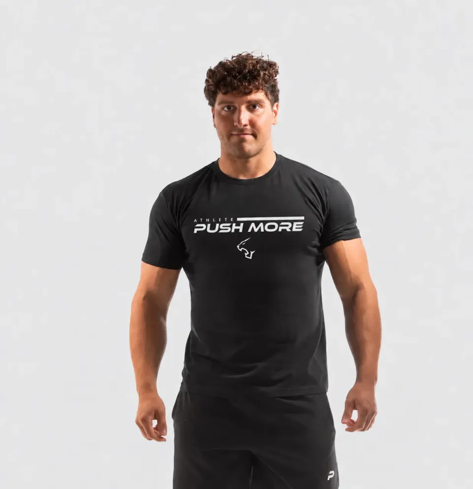Push More T-Shirt Uomo Palestra Gym Cotone S-2XL