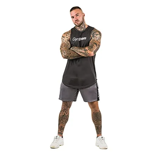 GymBeam Cut Off Canotta Uomo Grigia M