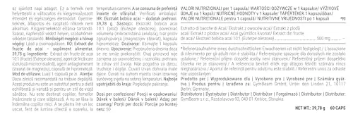 GymBeam Acai Bacche Integratore Antiossidante Vegano