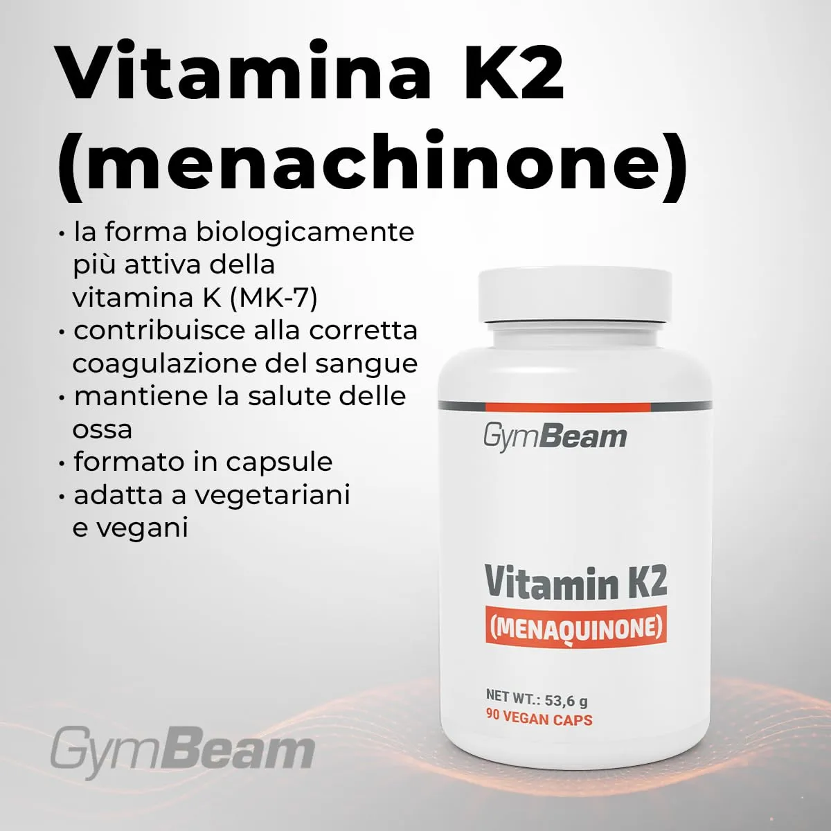 GymBeam Vitamina K2 MK-7 Capsule Ossa e Coagulazione